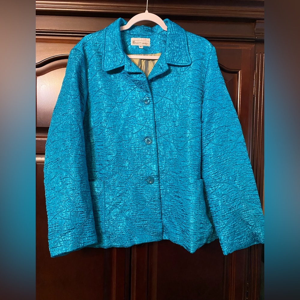 Women’s Elliott Lauren vintage blue dress‎ jacket